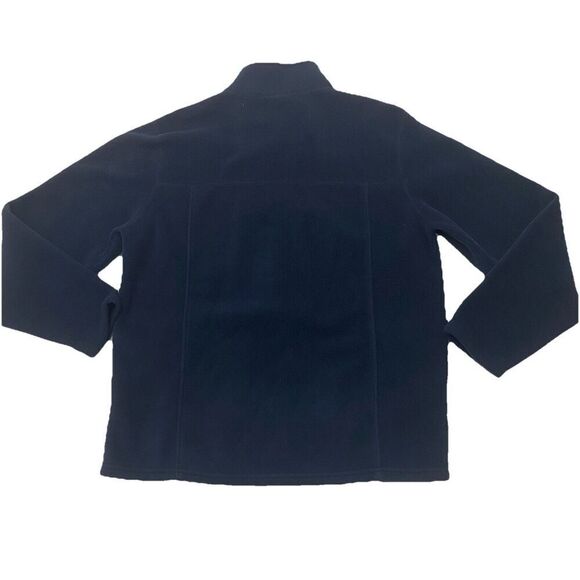 LL Bean  1/4 Zip Pullover Fleece Sweater Men's Large Tall Navy Blue - Picture 2 of 11
